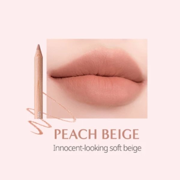 Chì kẻ viền môi CLIO Velvet Lip Pencil Set 02 Peach Beige