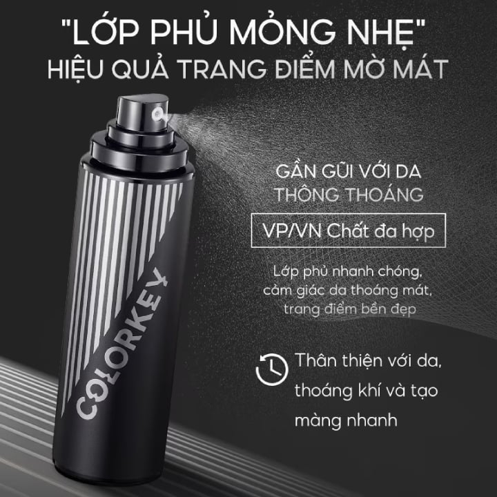 Chai xịt khóa trang điểm 100ml COLORKEY AIRY SOFT MATTE MAKEUP SETTING SPRAY 100ml