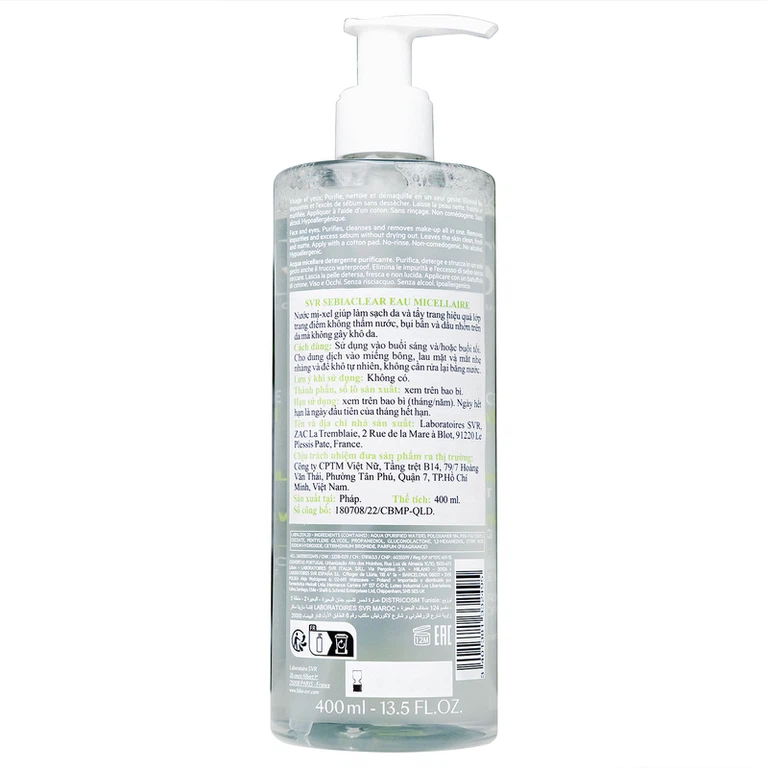 SVR Sebiaclear Eau Micellaire 400ml