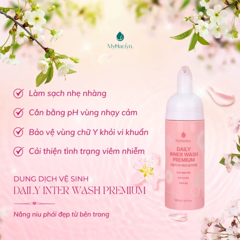 DDVS PHỤ NỮ DAILY INNER WASH PREMIUM 150ML (MYHAELYN DAILY INNER WASH PREMIUM-8809936051894)
