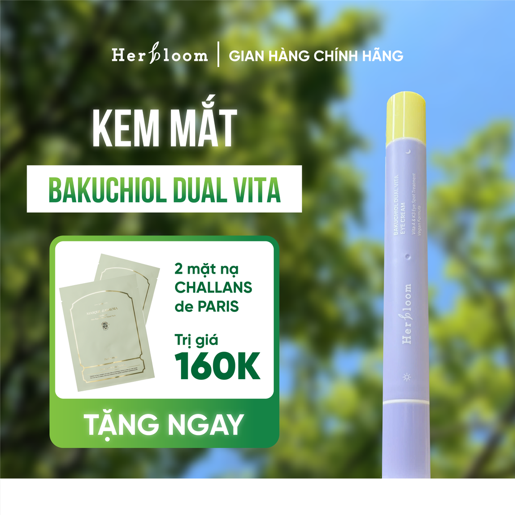 Bakuchiol dual eye cream kem mắt herbloom Thương hiệu: Herbloom 16ml/lọ