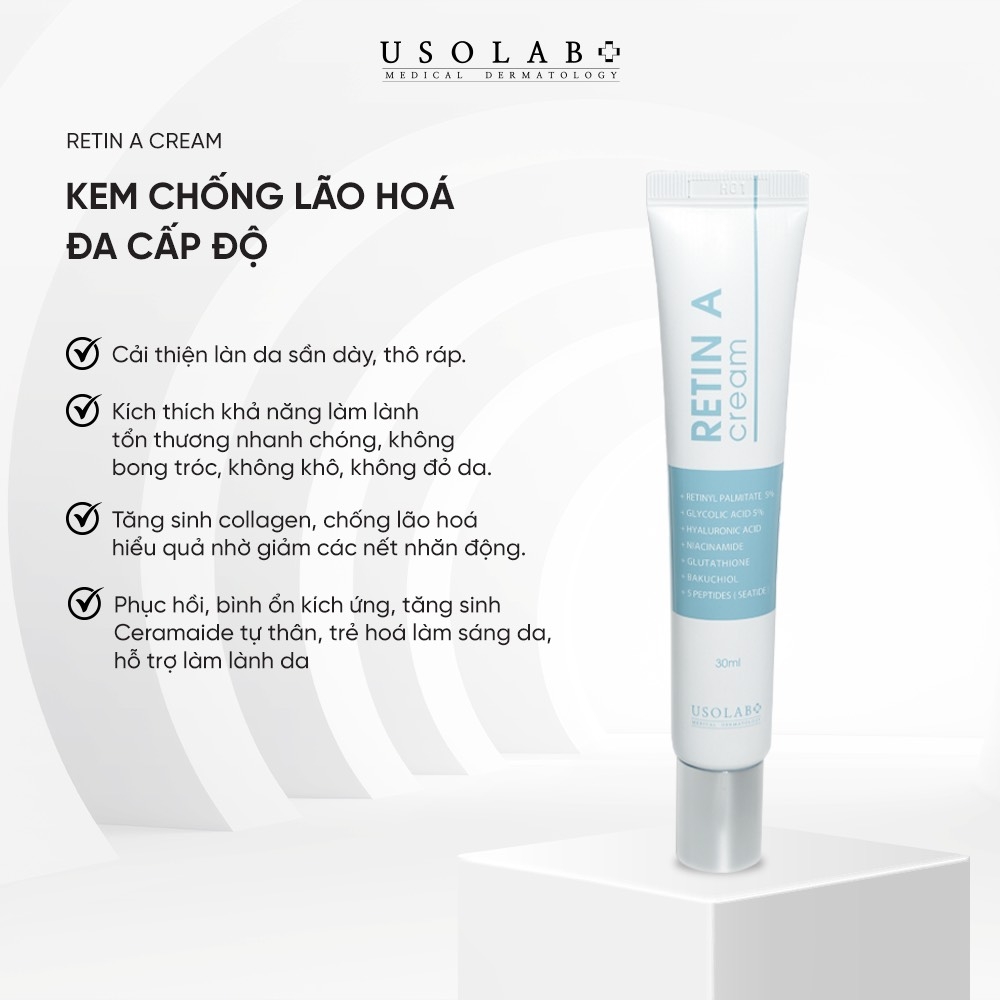 Kem chống lão hóa đa cấp độ USOLAB RETIN A CREAM 30ML