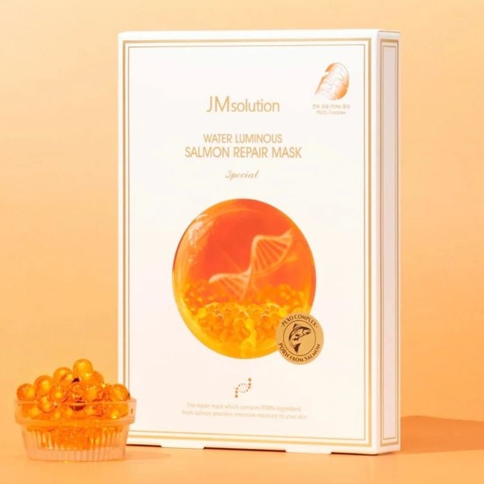 MẶT NẠ PHỤC HỒI DA CÁ HỒI (JMSOLUTION WATER LUMINOUS SALMON REPAIR MASK SPECIAL)