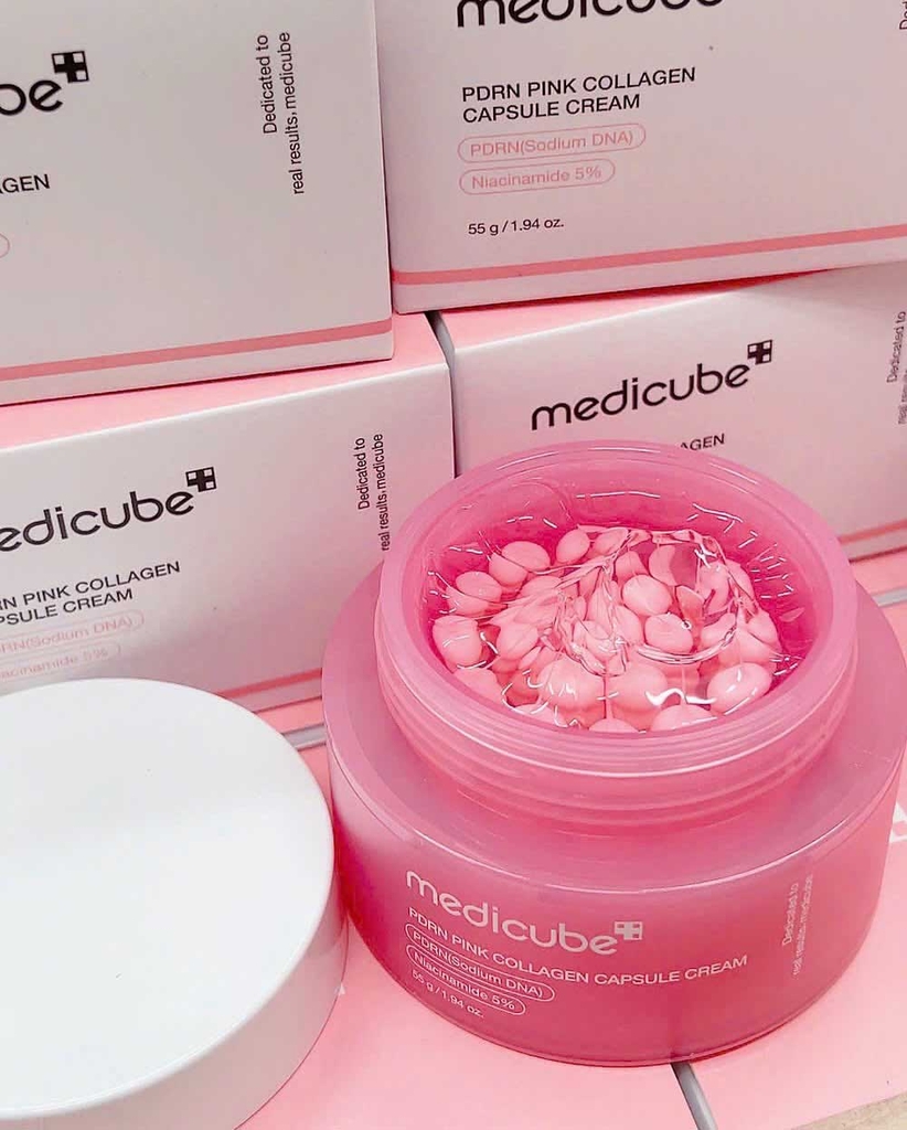 Kem dưỡng căng bóng da PDRN Pink Collagen Capsule Cream 55g