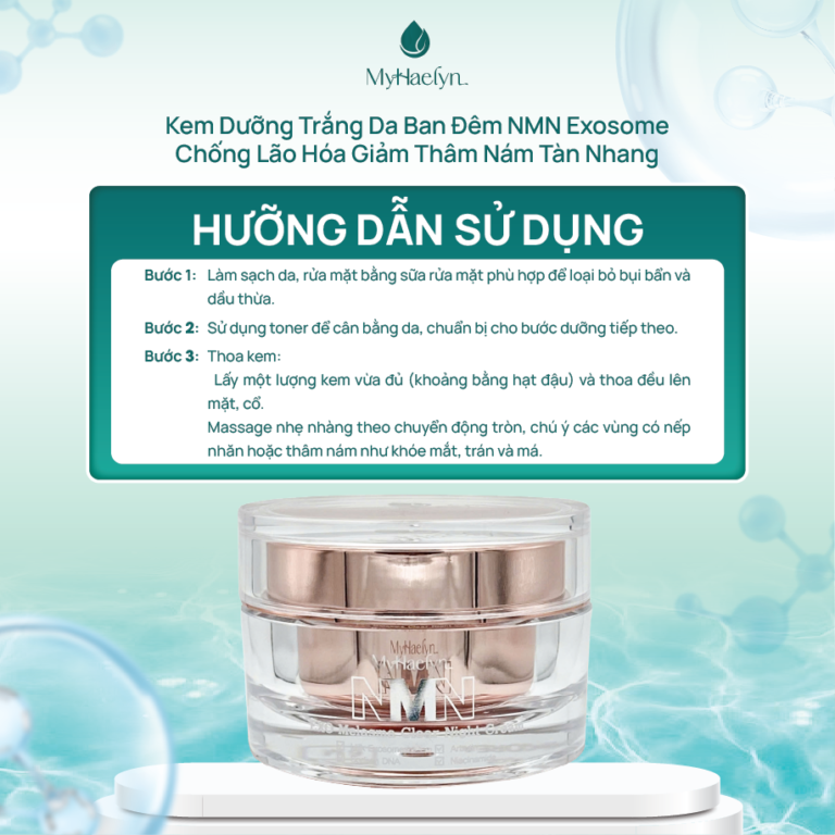 KEM NMN MELASMA EXOSOME - BAN ĐÊM 50ML(MYHAELYN NMN EXO MELASMA CLEAR NIGHT CREAM-8809186779647)