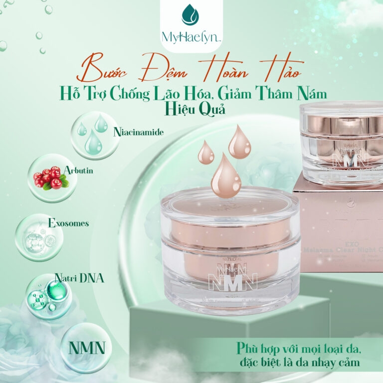 KEM NMN MELASMA EXOSOME - BAN ĐÊM 50ML(MYHAELYN NMN EXO MELASMA CLEAR NIGHT CREAM-8809186779647)