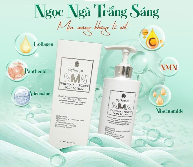 KEM DƯỠNG BODY CAO CẤP NMN 300ML (MYHAELYN NMN WHITENING LUXURY BODY LOTION-8809675774481)