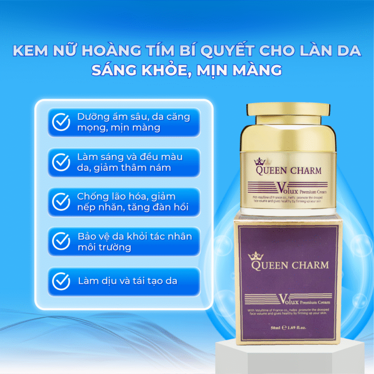 KEM NỮ HOÀNG TÍM CAO CẤP 50ML (QUEEN CHARM VOLUX PREMIUM CREAM8809514487688)