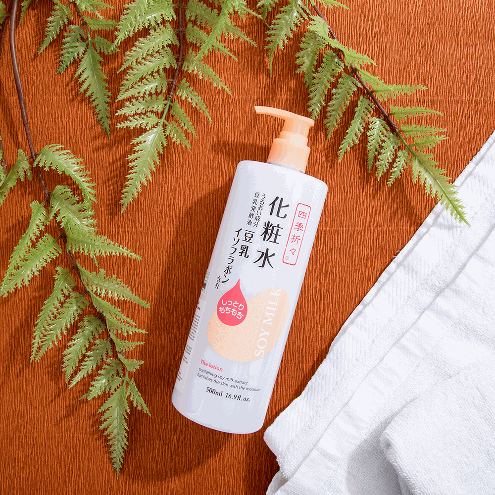Nước hoa hồng chiết xuất đậu nành SHIKIORIORI Soymilk Lotion 500ml