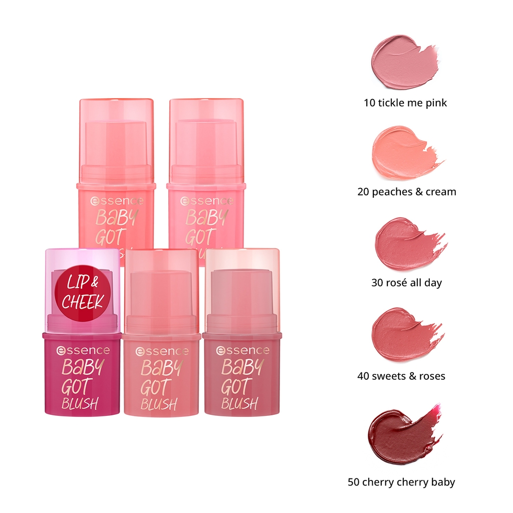 Má hồng dạng thỏi,essence baby got blush 30 roses 5,5g