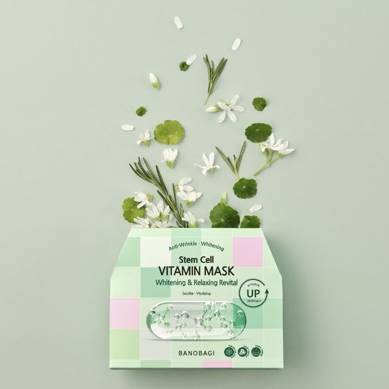 Mặt nạ BANOBAGI Stem Cell Vitamin  Mask Whitening & Relaxing Revital