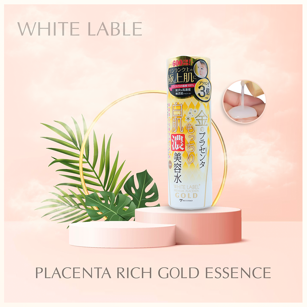 Sản phẩm dưỡng da, cung cấp dưỡng chất cho da 180ml - White label placenta rich gold essence