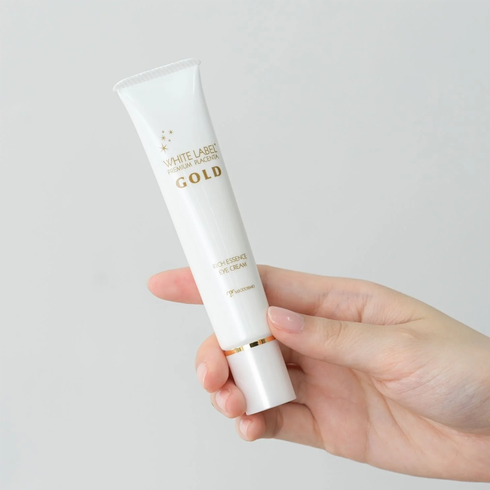 Kem dưỡng da vùng mắt, giúp làm giảm vết thâm quầng trên da, cung cấp độ ẩm và dưỡng da trắng mịn 30gr - WHITE LABEL PREMIUM PLACENTA RICH GOLD EYE CREAM - 30g