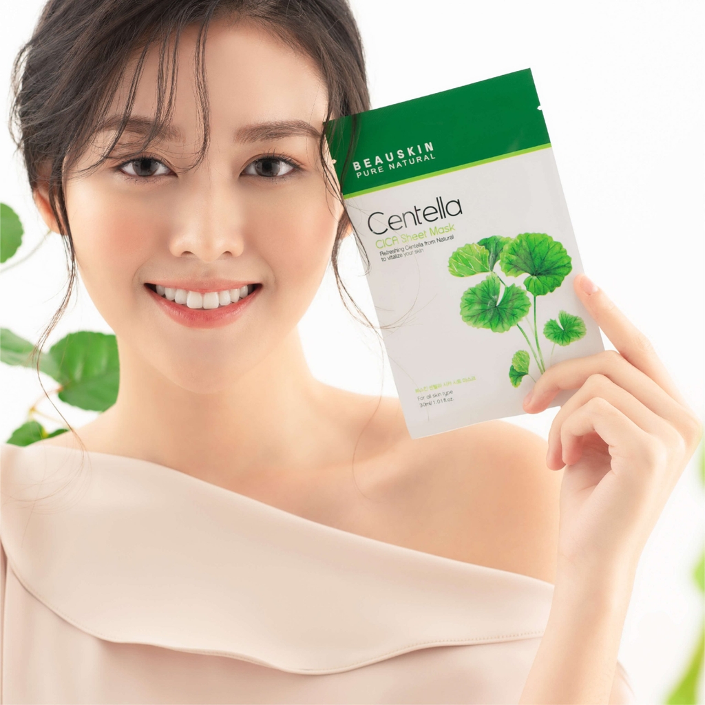 Mặt nạ dưỡng da BEAUSKIN CENTELLA CICA SHEET MASK