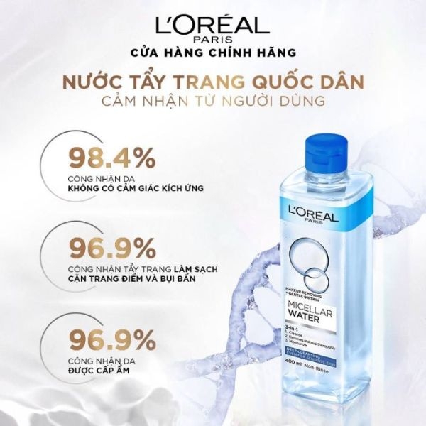 Nước Tẩy Trang L'oreal Deep Cleansing Micellar Water 400ml #Xanh Đậm