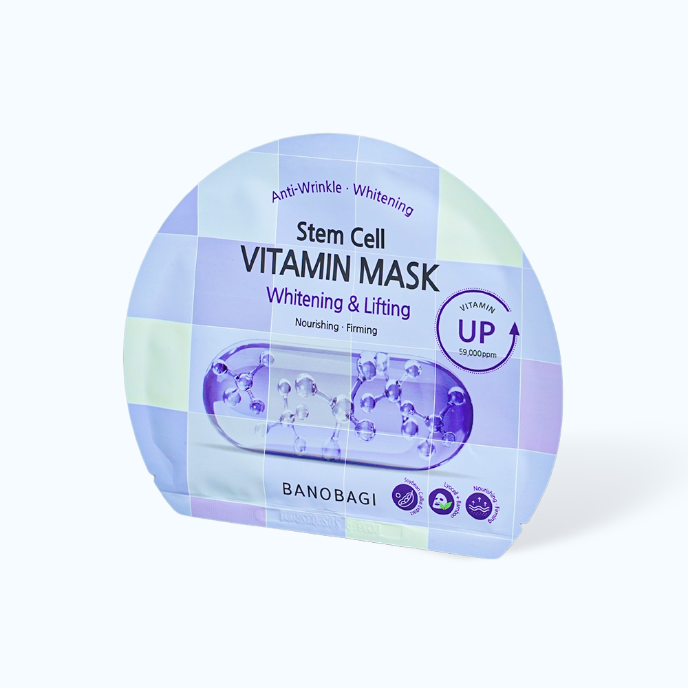 Mặt nạ BANOBAGI Stem Cell Vitamin  Mask Whitening And Lifting