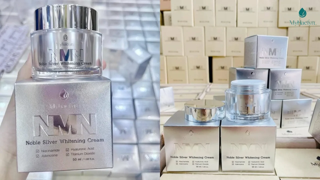 KEM NMN EXOSOME NOBLE SILVER -BAN NGÀY 50ML (MYHAELYN NMN EXO NOBLE SILVER WHITENING CREAM-8809954945861)