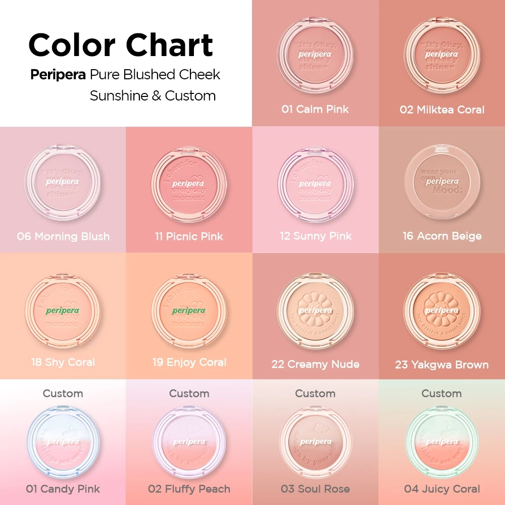 Phấn Má PERIPERA Pure Blushed Sunshine Cheek 11 Picnic Pink