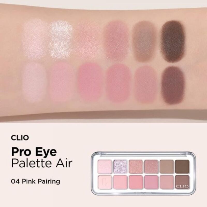 Bảng phấn trang điểm dành cho vùng da quanh mắt CLIO PRO EYE PALETTE AIR 04 PINK PAIRING