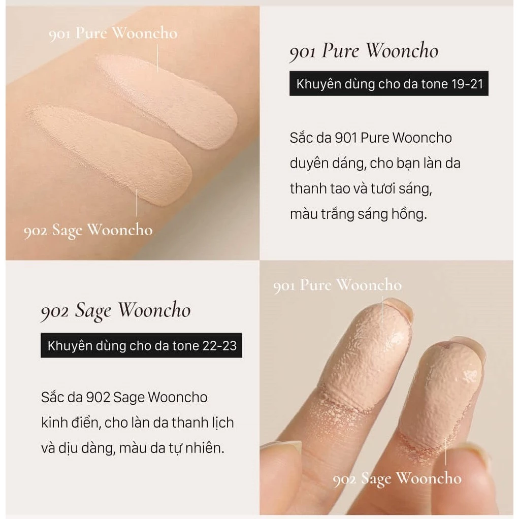 Phấn nước Dinto Cushion Blur-Finish Wooncho 902 Sage Wooncho-12g