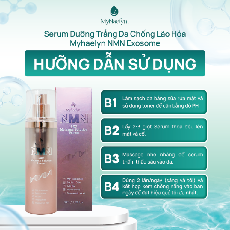 SERUM EXO SOME NMN MELASMA CAO CẤP 50ML (MYHAELYN NMN EXO MELASMA SOLUTION SERUM - 8809186779586)
