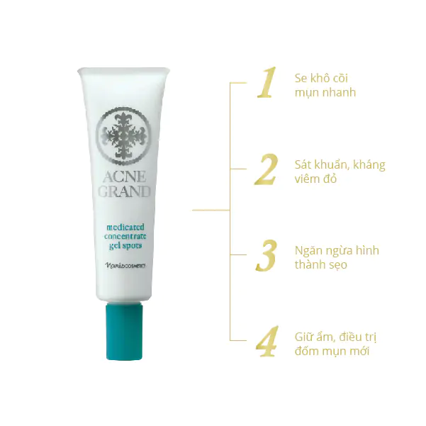 Gel dưỡng và ngăn ngừa mụn cho da - NARIS ACNE GRAND MEDICATED CONCENTRATE GEL SPOTS