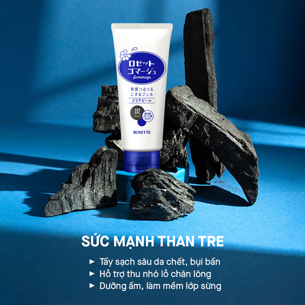 Tẩy tế bào chết thu nhỏ lỗ chân lông ROSETTE Gommage Clear Peel 120g -4901696542248