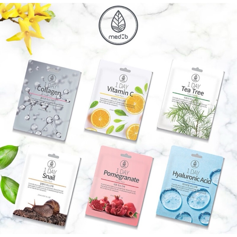 Mặt nạ MEDB 1 Day Aloe Vera Mask Pack, giúp dưỡng ẩm, làm dịu da khô