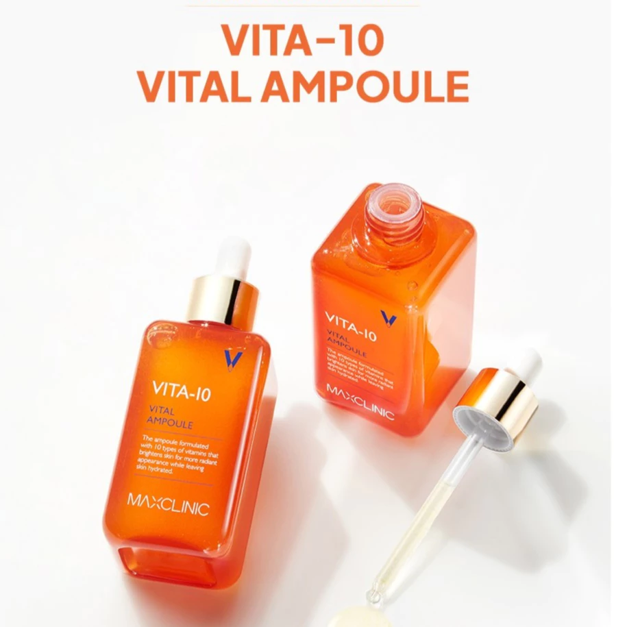 Tinh Chất Dưỡng Sáng Da Mờ Thâm Maxclinic Vita10 Vital Ampoule 100ml