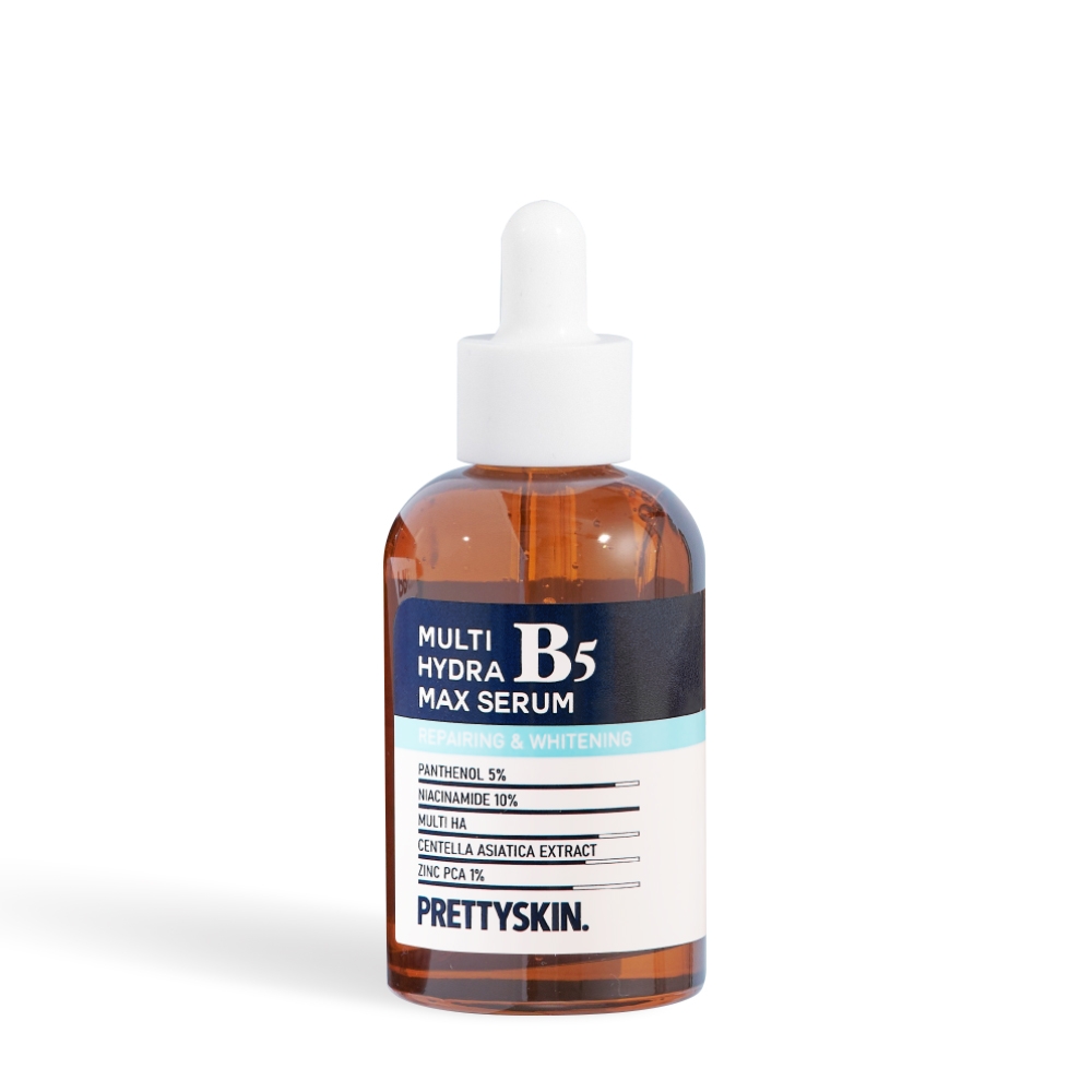 Tinh chất phục hồi dưỡng trắng(PRETTYSKIN MULTI HYDRA B5 MAX SERUM) dung tích50ml, dạng chai lọ, hiệu PRETTYSKIN