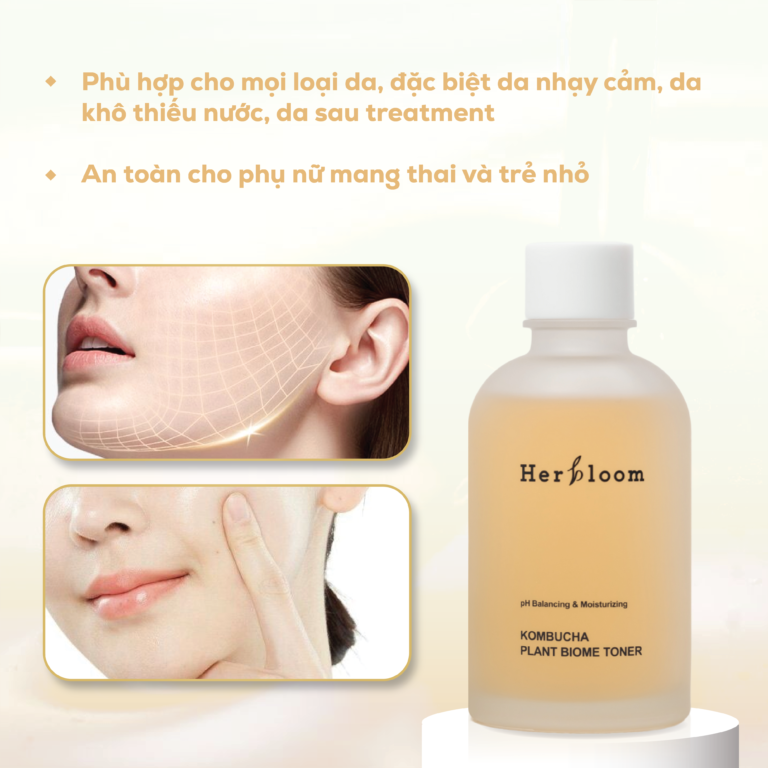 Toner dạng xịt Kombucha plant biome toner Thương hiệu: Herbloom 150ml/chai