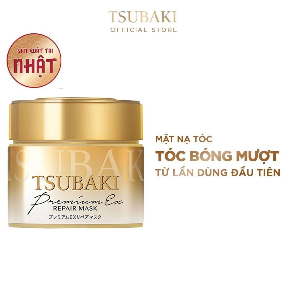 TSUBAKI Mặt Nạ Tóc Cao Cấp Phục Hồi Hư Tổn 180g Premium Repair Mask (180g)- 4901872459957