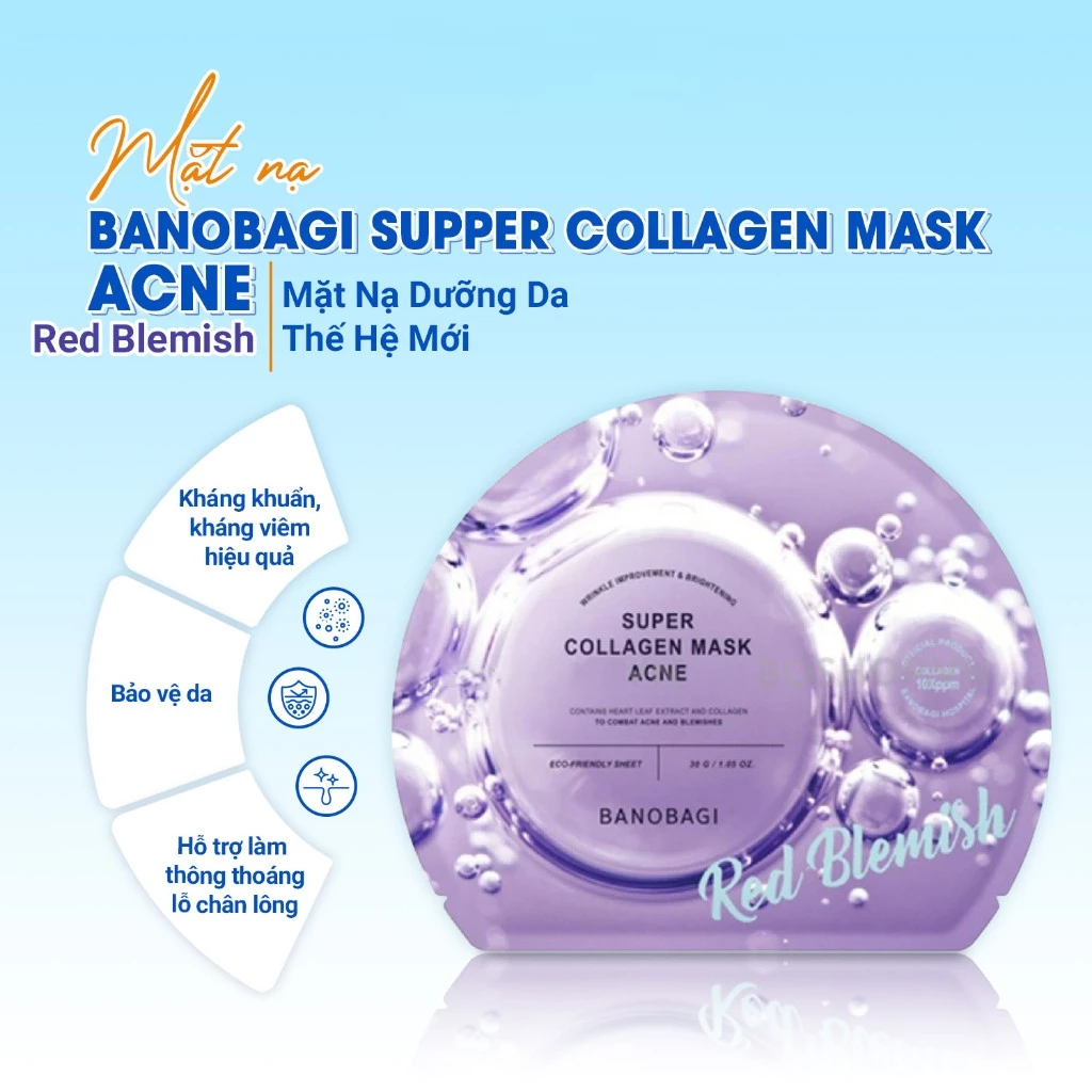 Mặt nạ BANOBAGI Super Collagen Mask Acne