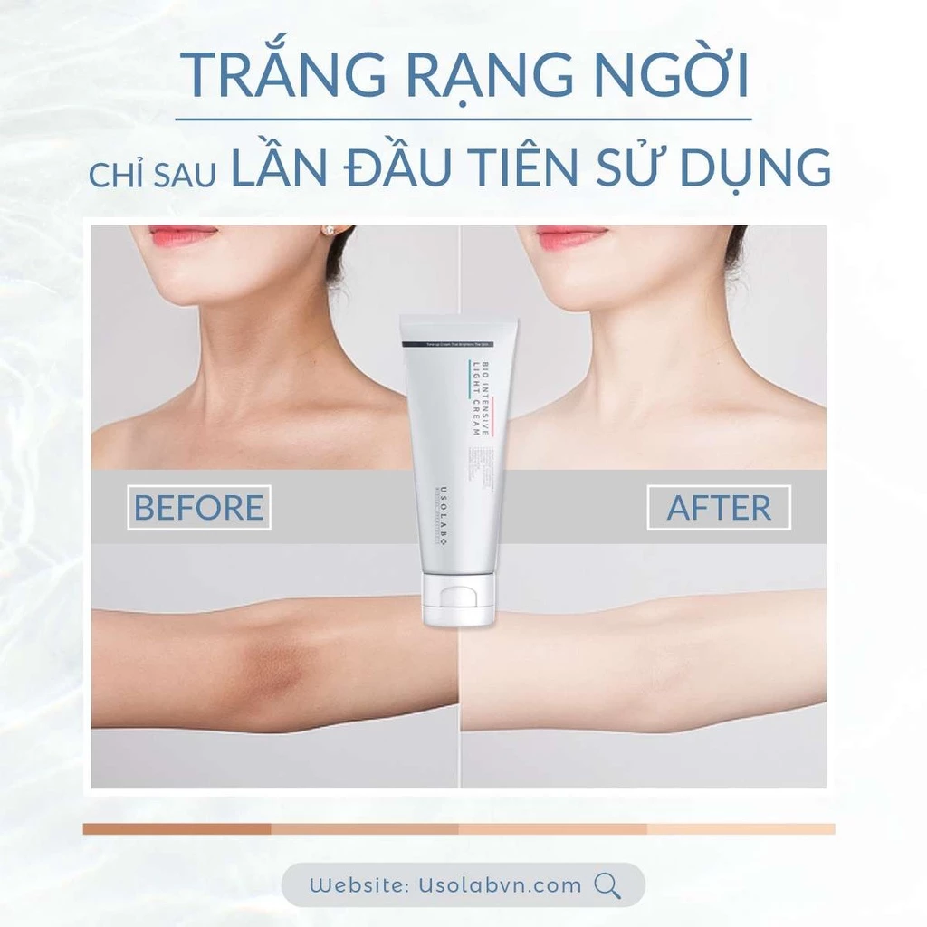 Kem trắng da body USOLAB BIO INTENSIVE  LIGHT CREAM 250ML