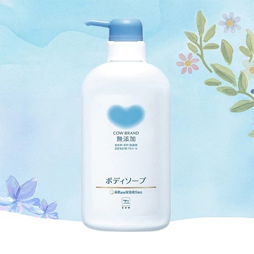 Sữa tắm mền mịn và dưỡng ẩm cho da nhạy cảm COW Additive Free Body Soap 500ml - 4901525011457
