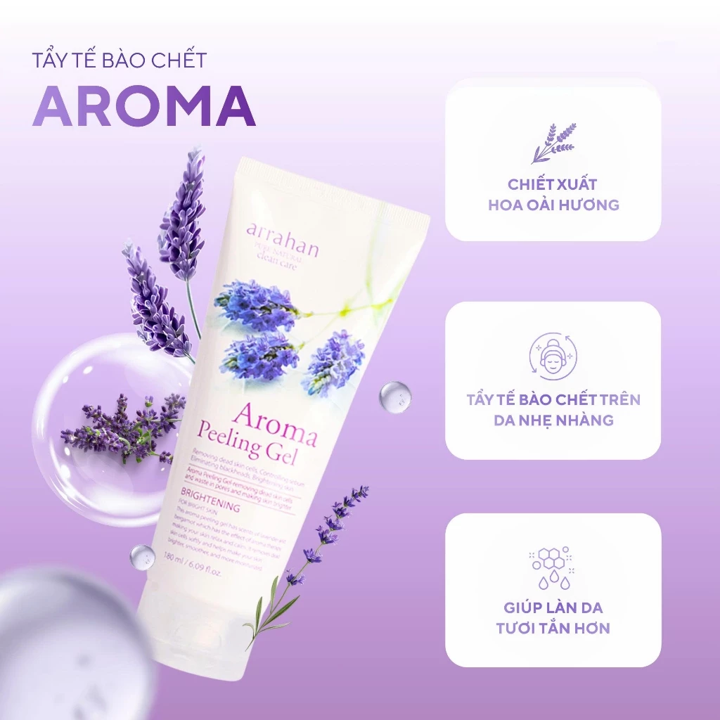 GEL TẨY TẾ BÀO CHẾT ARRAHAN AROMA PEELING 180ML