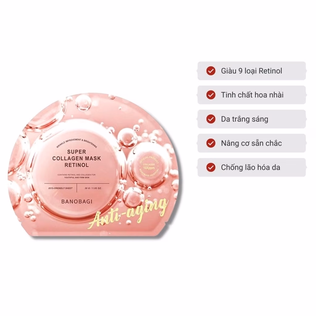 Mặt nạ BANOBAGI Super Collagen Retinol