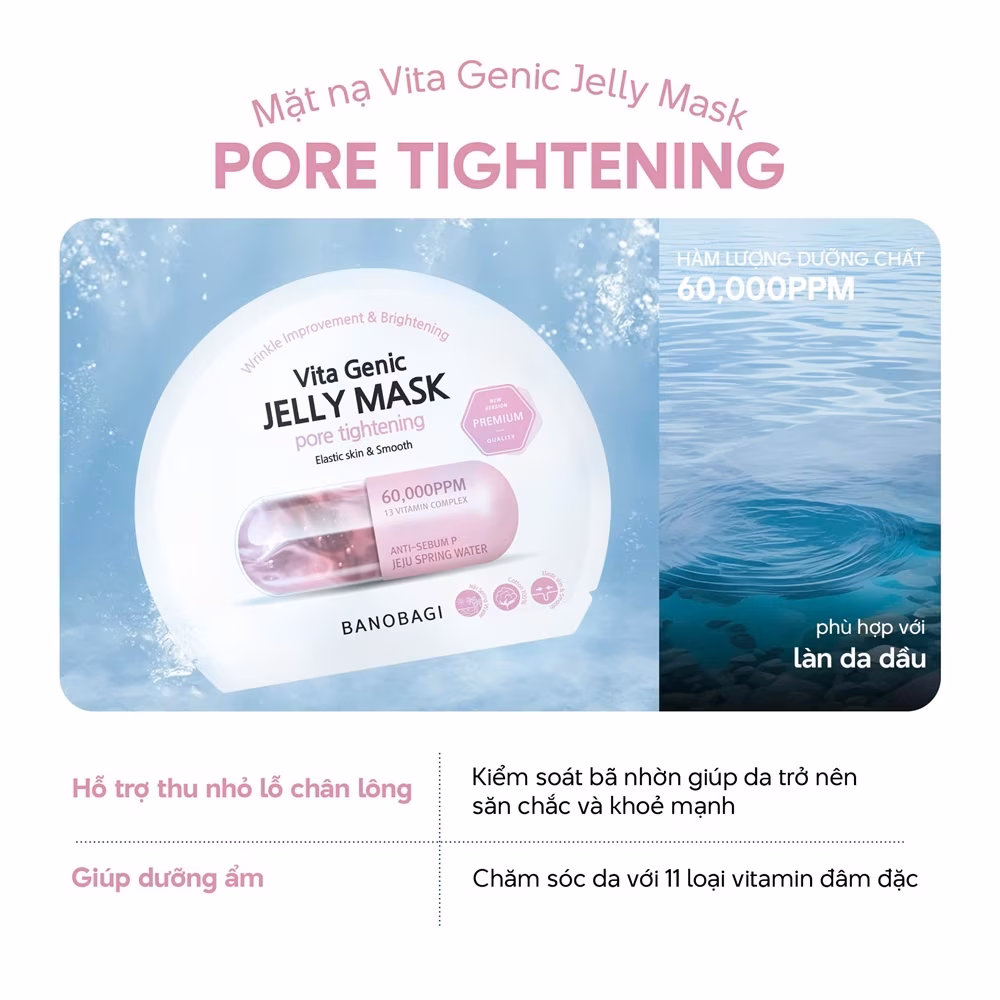 MN BANOBAGI VITA GENIC JELLY MASK PORE TIGHTENING