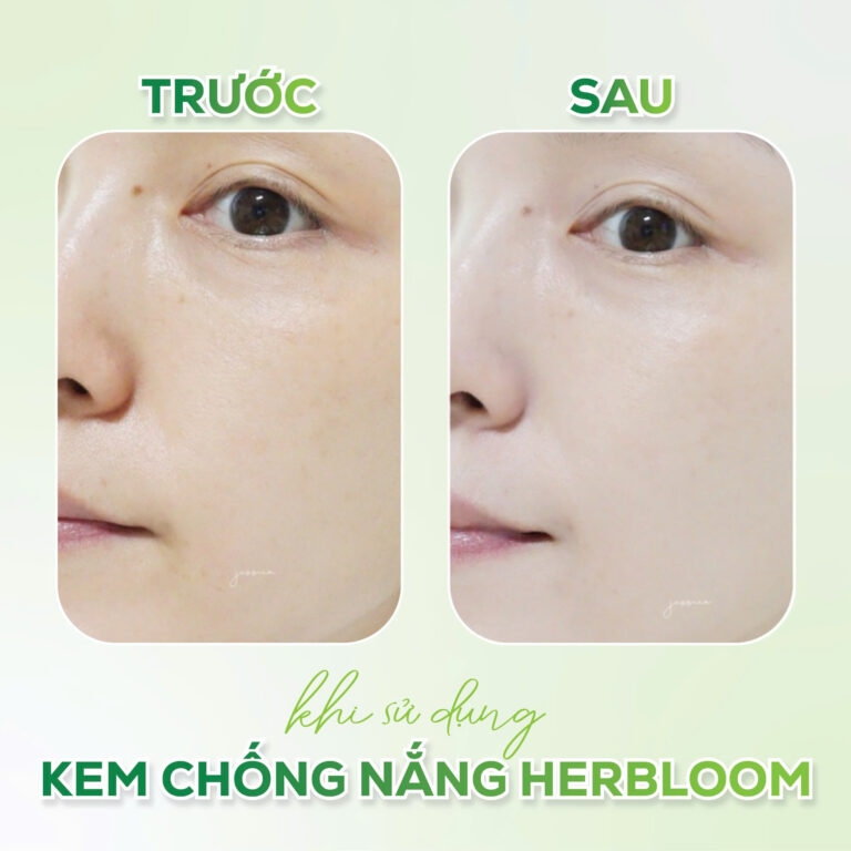 Kem chống nắng bật tone Daily toneup vegan sunscreen, Thương hiệu: Herbloom 50ml/tuýp