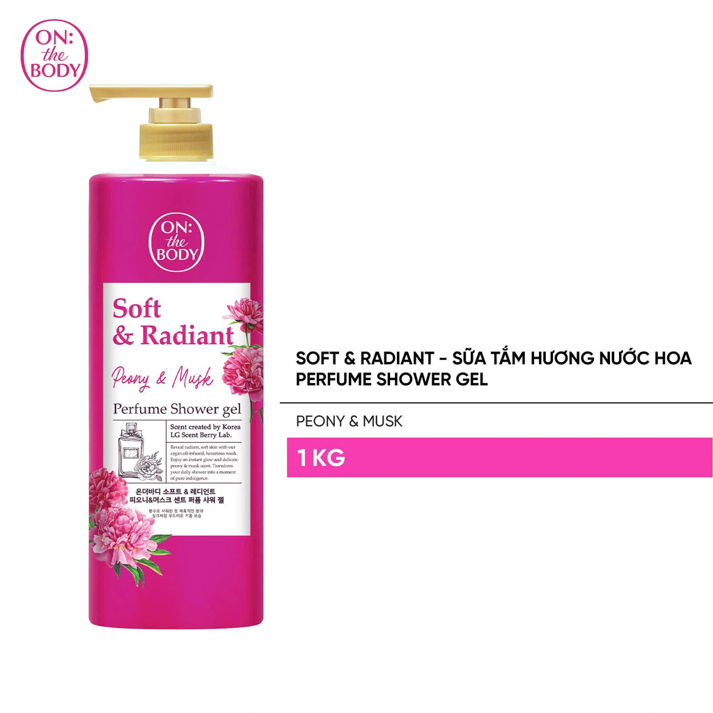 Sữa tắm ON THE BODY Soft Peony Musk Perfume 1kg