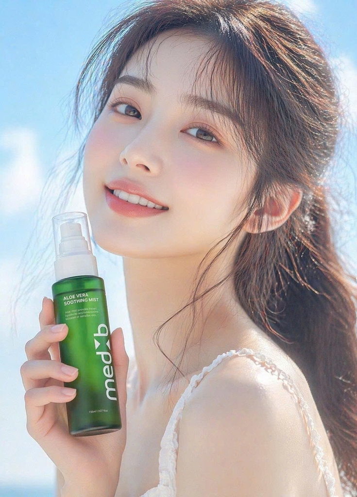 Xịt khoáng MEDB Aloe Vera Soothing Mist, hiệu MEDB, giúp dưỡng ẩm và làm dịu da khô, dung tích 150ml