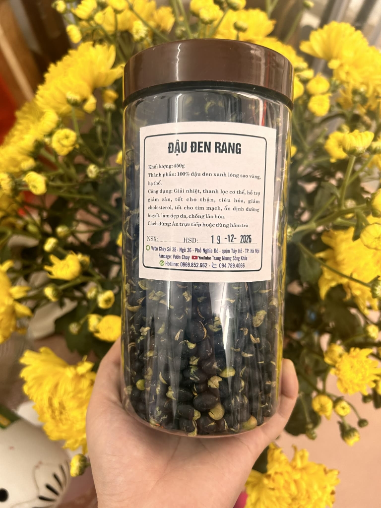 Đậu đen sao 450g (dùng ăn trực tiếp)