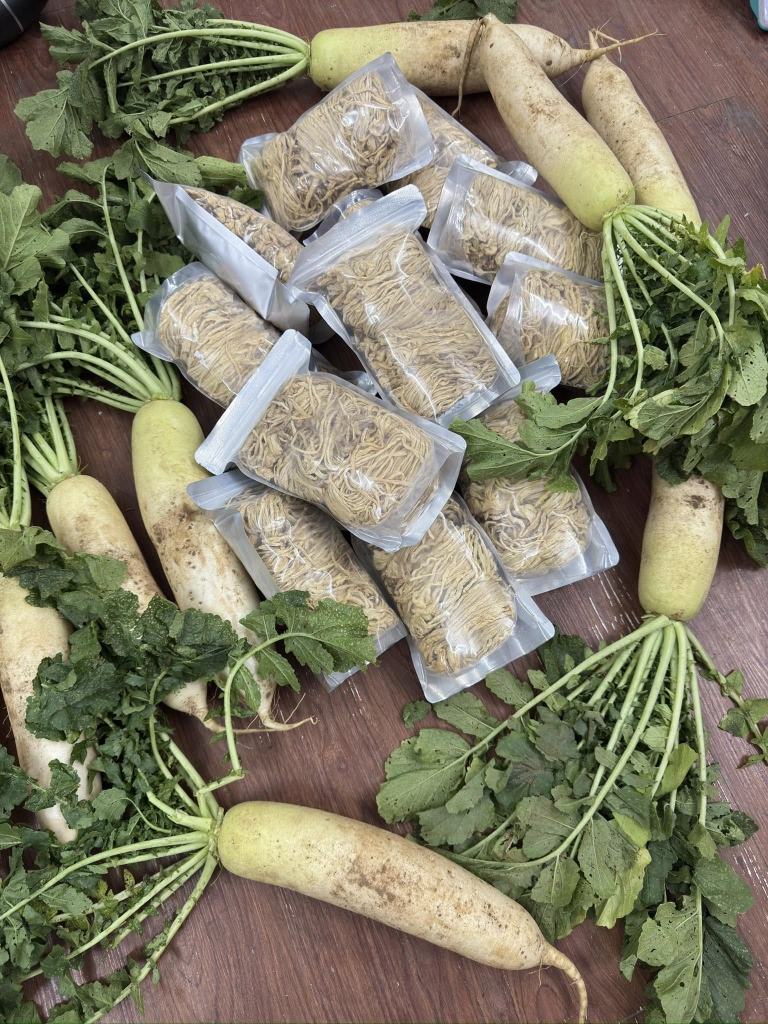 Củ cải khô sợi nhỏ giống Nhật 500g