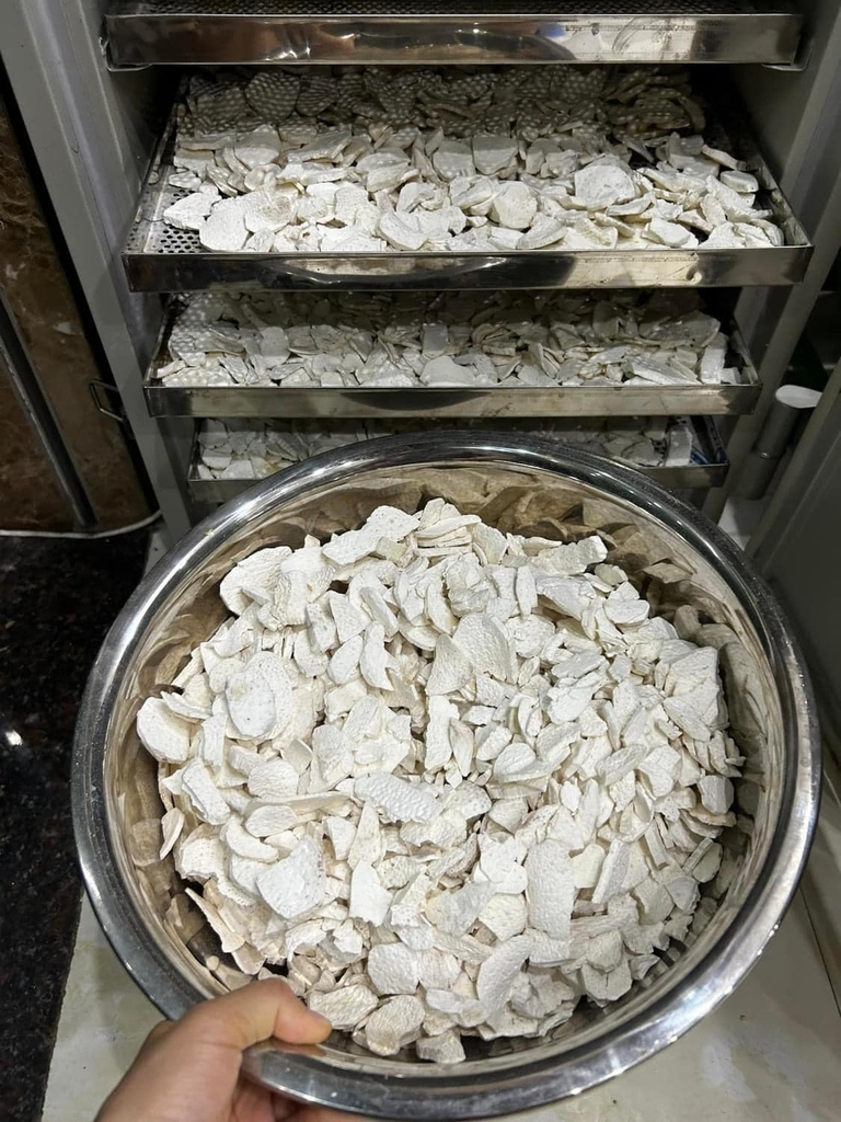 Củ mài rừng (hoài sơn) miếng sấy khô nhà làm 500g (hộp)