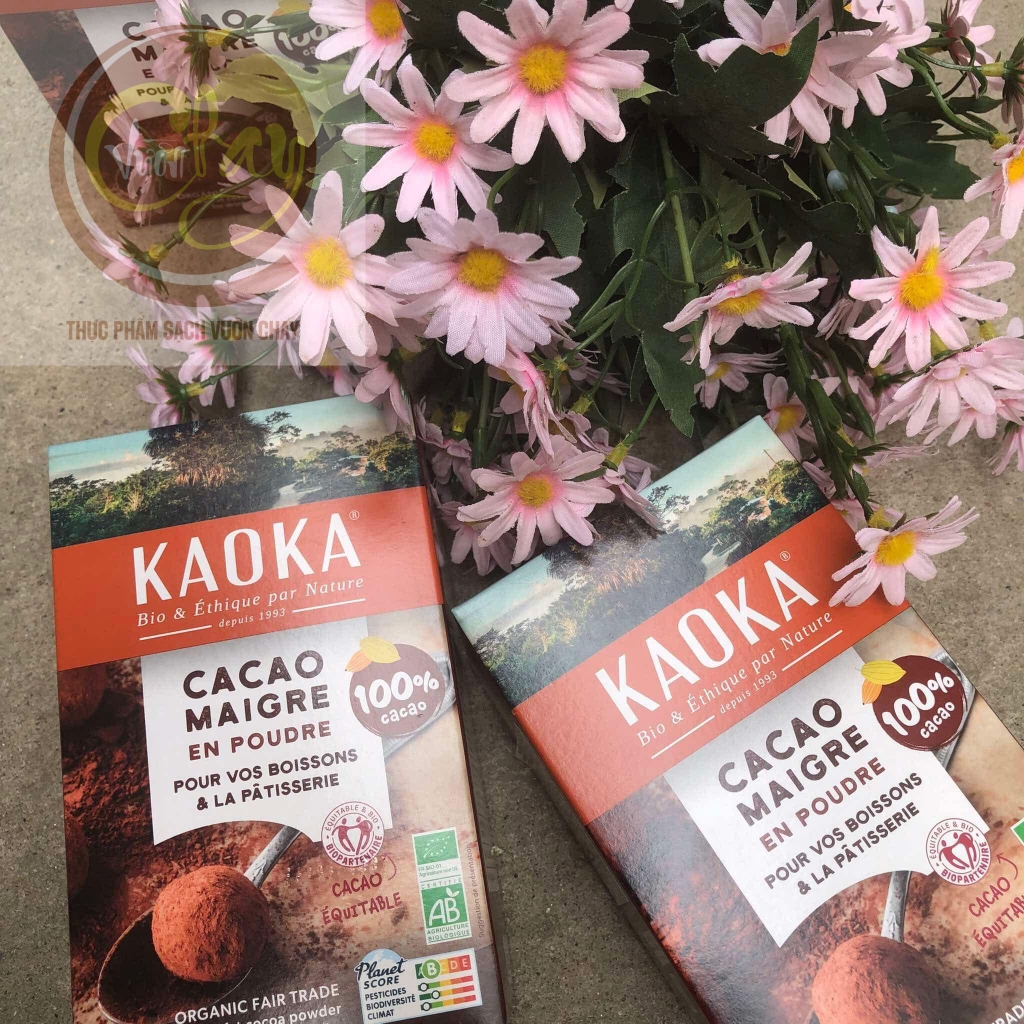 Bột cacao hữu cơ tách béo 250g