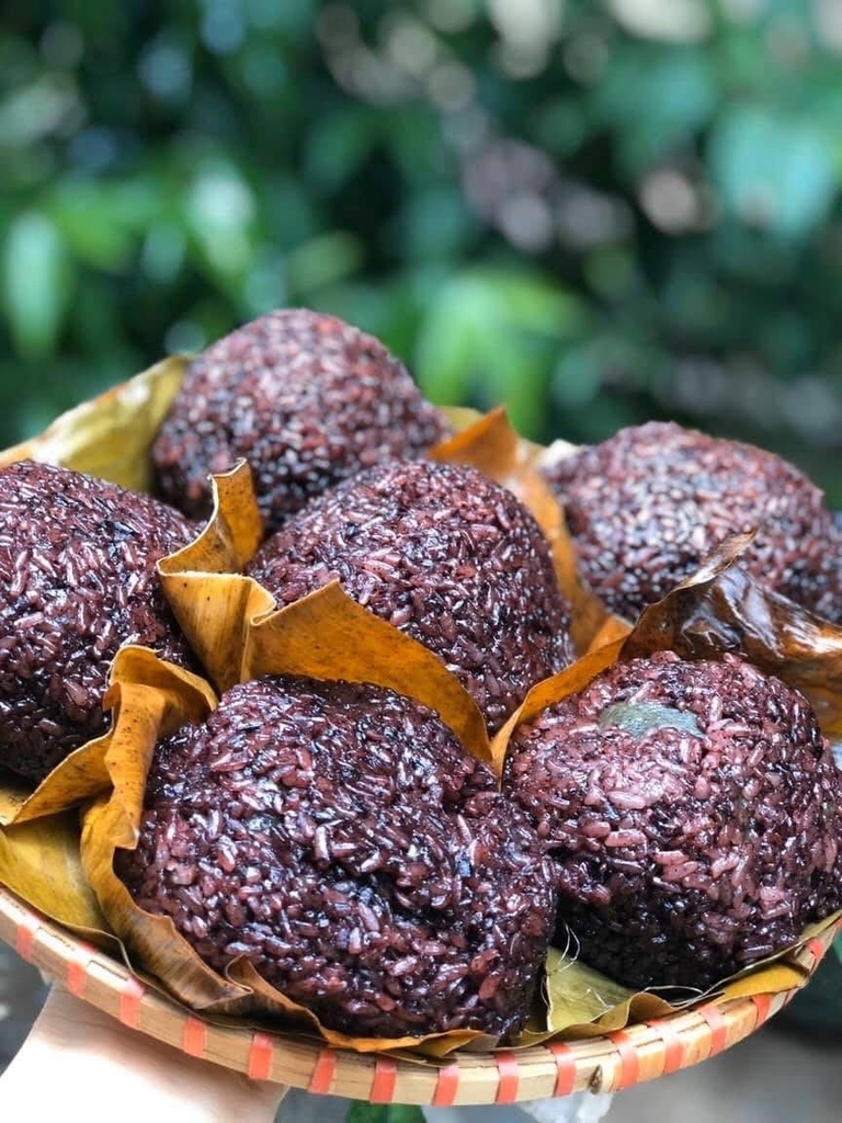 Sét 5 bánh khúc nếp cẩm Vườn Chay