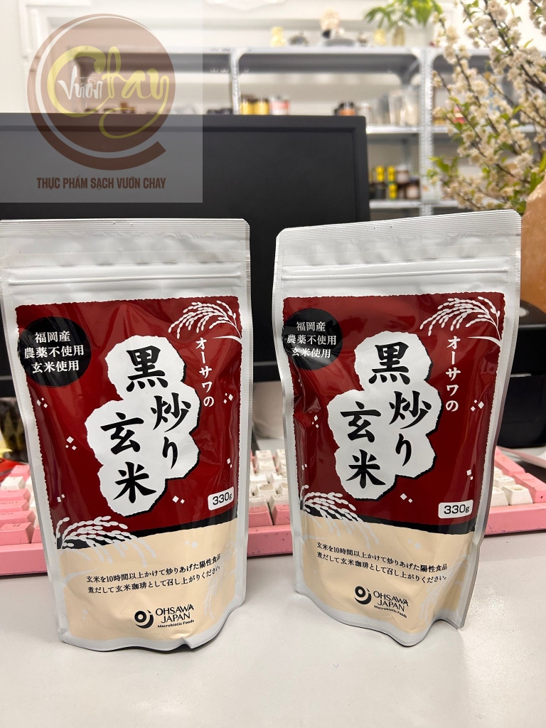 TRÀ THAN GẠO LỨT NHẬT CỦA OHSAWA JAPAN 330g