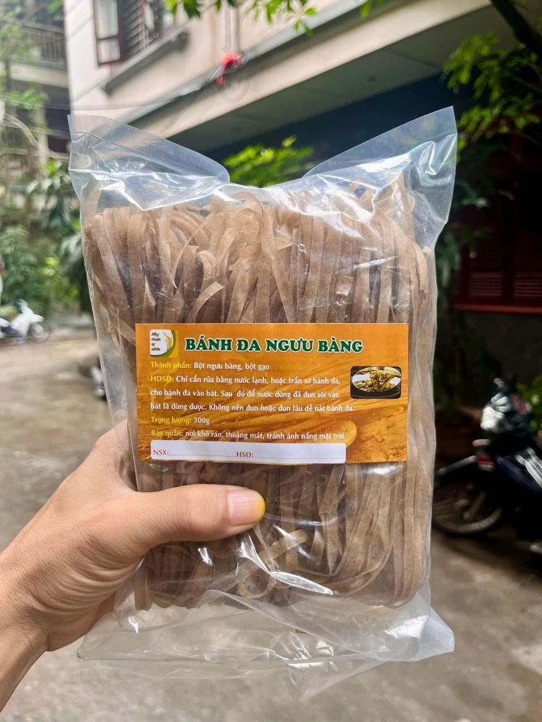 Bánh đa ngưu bàng gói 300g (bánh phở mềm)
