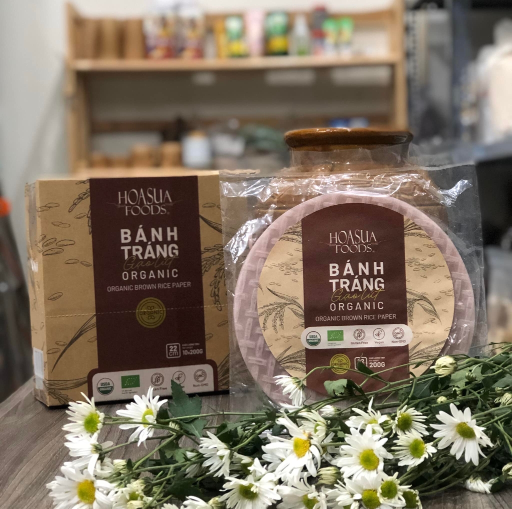Bánh tráng gạo lứt hữu cơ Hoa Sữa