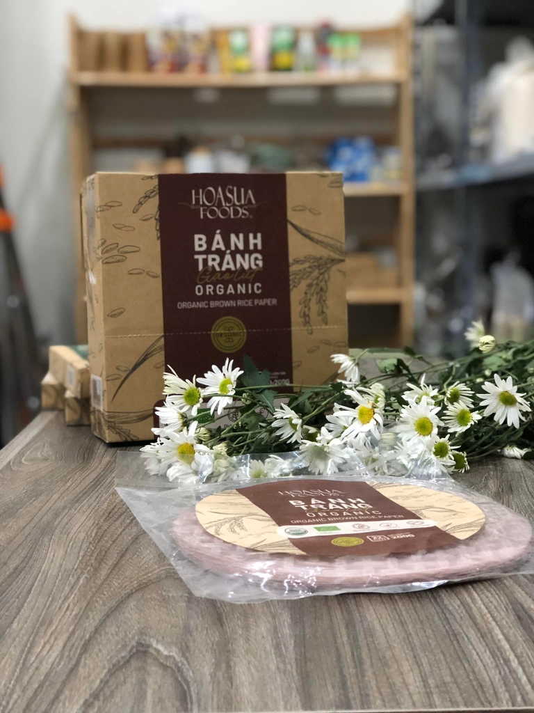 Bánh tráng gạo lứt hữu cơ Hoa Sữa